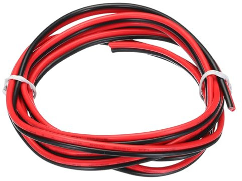 QUARKZMAN 16 AWG 2-adriges paralleles PVC-Kabel, 1,5 m lang, 0,12 Durchmesser, rot schwarz, flexibles Verlängerungskabel 300V für LED RGB Kabel, interne Verkabelung