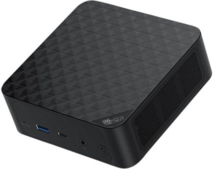 Beelink SER5 Mini PC, AMD Ryzen 5 5500U (6 core/12 thread) fino a 4,0 GHz, Mini Computer con 32 GB di RAM DDR4, SSD NVME da 500 GB, Micro PC con display doppio 4K@60Hz, RJ45 2.5G/WiFi6/BT5.2.
