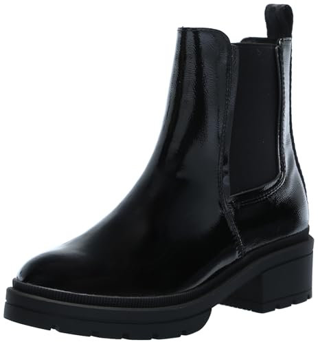 Rocket Dog Women's Iggie Chelsea Boot, Nero verniciato., 40 EU