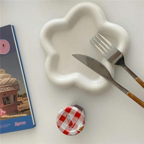 MEEDY 1pc Creativity Breakfast plate Flower Shaped Ceramic Plates