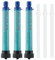 Wasserfilter-Strohhalm für den Außenbereich, tragbar, persönlicher Wasserfilter, Strohhalm, Wasserreiniger, Überlebensausrüstung und Ausrüstung für Wandern, Camping, Reisen und Notfall, Blau, 3 Stück