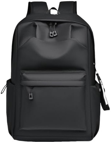 HUTALIM School Bag Laptop Backpack, 15 Inch High School College Backpack, Travel Waterproof Backpack With Usb Charging Port, Unisex-Black