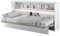 MEBLINI Schrankbett Bed Concept - Wandbett mit Lattenrost - Klappbett mit Schrank - Wandklappbett - Murphy Bed - Bettschrank - BC-06-90x200cm Horizontal - Weiß Matt
