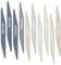 Honoson 10 Pcs Sanding Sticks Buffing Sanding Sticks for Plastic Models Assorted Grits Crafts Metal Wood Sandpaper Tools(High Grits Rating,Double Angle Shape)