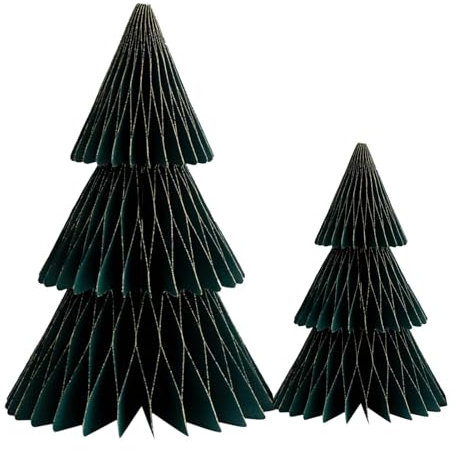 Papierbaum für Weihnachten, Weihnachtsbaum Papier Handwerk, Weihnachten Papierbaum Ornament, Papier Weihnachtsbaum mit Glitzer, Faltbarer Papier Weihnachtsbaum, Papier Weihnachtsbaum Mittelstück