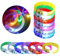 Piucrty Leuchtarmbänder 14Pcs Mitgebsel Kindergeburtstag Gastgeschenk Led Armband Give Aways Neon Party Gadgets Festival Accessoires Pinata Füllung Tombola Preise Kinder Mitbringsel Geschenke