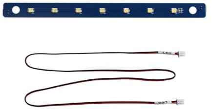 BCZAMD 3D Drucker Zubehör Adventurer 5M/ 5M Pro 24V LED Light Board Ersatz 7Pcs Lampe Perlen mit Kabel Flexible Bright Cold Whiter Lighting Strip - Erhöhte AD5M Kammer Helligkeit