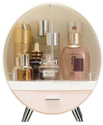 Make -up -Aufbewahrungsorganisator Box, wasserdichte große Kosmetikorganisator Speicher mit Schubladen Hautpflege Kosmetische Vitrine für Arbeitsplatten für die Arbeitsplatte ,B,30.5*30.5*12cm