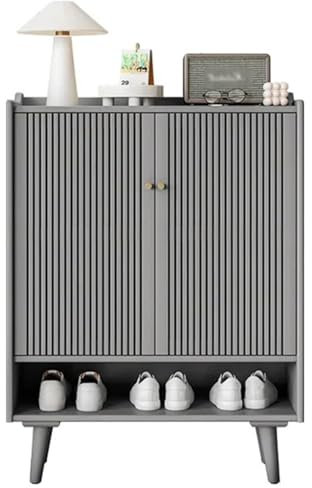 NALgdde Solid Wood Shoe Cabinet Floor-standing Bookcase and Bookshelf Shoe Rack Home Door Shoe Cabinet Storage Rack