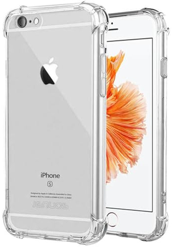Wanyuexes Case for iPhone 6 Plus Case, for iPhone 6s Plus Case, Soft Clear TPU Phone Cases, Slim Silicone Protective Shockproof Transparent Cover for iPhone 6 Plus Crystal Clear