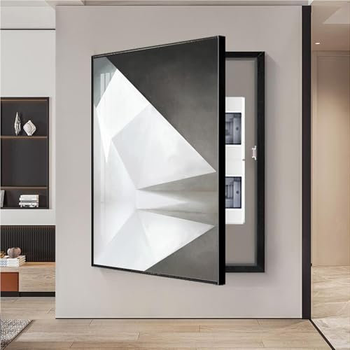 Generisch Stromzählerkasten Wasserdicht Decoration Painting Cover Modern Electric Meter Decorative Verstecken und Abdecken des Verteilerkastens Abnehmbar Cover,002,80 * 120cm