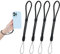 4 Pezzi Laccio per Macchina Fotografica, Laccio da Polso per Fotocamera, Lunghezza circa 22 cm, Cordino Fotocamera, Cinturino da Polso Nero in Nylon Regolabile, Smartphone, Chiavi e Altri Accessori