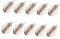 Sewroro 10 Stück Muschelkette selber machen silberne Halskette Charme Halsketten für Frauen Zubehör Anhänger die degendame goldhochzeit Muschelschmuck-Accessoires Einrichtung im Meeresstil