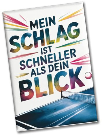 Mein Schlag ist schneller als Dein Blick Souvenir Souvenir Magnet Tischtennis Lustiger Souvenir Magnet fürs Büro oder Zuhause
