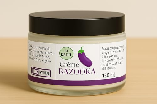 Crema Bazouka Uomo – Trattamento Tonificante & Volume e Rafforzante | Formula Tradizionale Africana | Migliora e Rafforza la Fiducia Maschile