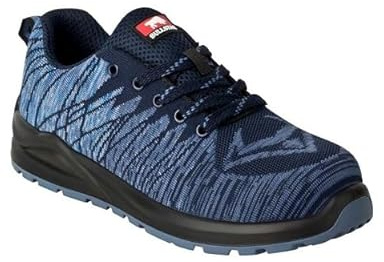 Bullstar Sicherheitsschuh WORXTAR S1P (Farbe taubenblau/marine, Größe 44, Unisex, mit Stahlkappe, atmungsaktiv, rutschhemmend, Arbeitsschuhe, Schutzschuhe) 2658-0-2707-44