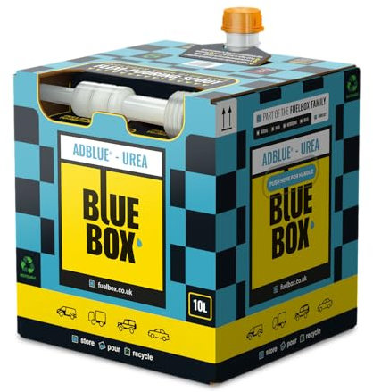 BlueBox AdBlue 10 Litres | Suitable For All Diesel Selective Catalytic Reduction (SCR) Systems | Reduces Harmful Emissions (NOx) | Conforms to ISO 22241 | 12 Month Shelf Life From Date Of Manufacture
