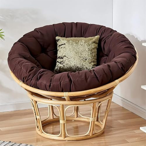 Generisch Gartenstuhlauflagen Papasan Schaukelstuhl Sitzkissen, Sesselkissen Sitzkissen Für Hängesessel, Korbsessel Rattansessel Für Drinnen Und Draußen,004,150 * 150