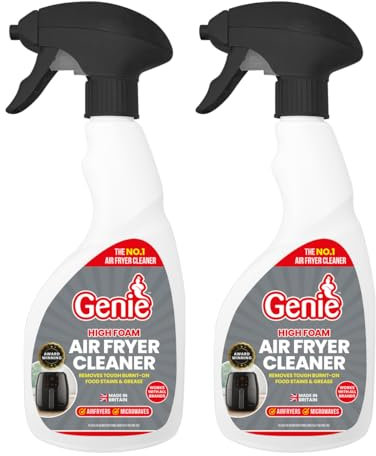 2PC Genie High Foam Air Fryer, Microwave Cleaner Spray Removes Tough Stain Burnt on Food stains and Grease 500ml