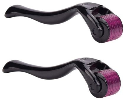 OCHILIMA 540 Titan-Mikronadel-Bart roller Hautpflege für Gesicht Gesichtsfalten Haarausfall Dehnungsstreifen Haarwuchs Bartroller professionelles Microneedling Derma Needling Kit mit Etui