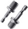 2 piezas de 1/4 M14 hexagonal adaptador de varilla de conexión portabrocas de acero inoxidable antioxidantes piezas de perforación de disco de pulido