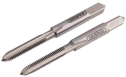 Draper 83797 4mm Coarse Hand Taps Taper and Plug