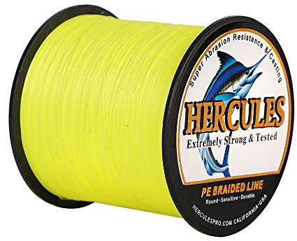 Hercules Super Cast 100m - 2000m 109-2196 Yards Geflochtene Angelschnur 6lb - 100lb Test für Salzwasser Süßwasser PE Geflecht Fischdraht Superline 4 Stränge
