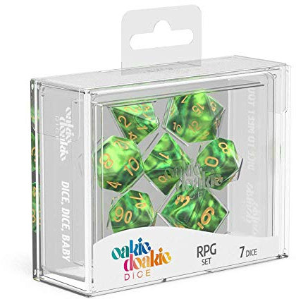 Oakie Doakie Dice Würfel RPG-Set Gemidice - Jungle (7)