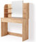 Vicco Schminktisch Charlotte, Goldkraft Eiche, 108 cm mit Spiegel