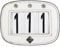 LeMieux Diamante Saddle Pad Number Holder in White - Durable Leather Material - Attaches Easily with a Strong Fixing Pin - One Size