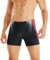 WHCREAT Herren Badehose Sport Schwimmhose Badeshorts Beachshorts Chlor Resistent, Rot L