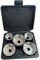 Autojack 5 Pieces 3/8 Drive Low Profile Oil Filter Socket Set, Oil Filter Cap Remover and Installer Tool Set, 6 Point, 24mm 27mm, 32mm, 36mm, 38mm, CR-V