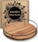Tomoaza - Tocadiscos de Madera de Acacia de 12 Pulgadas, Organizador de Cocina con Lados de Acero, Tocadiscos de 360 Grados para encimera o Mesa de Comedor (Negro)