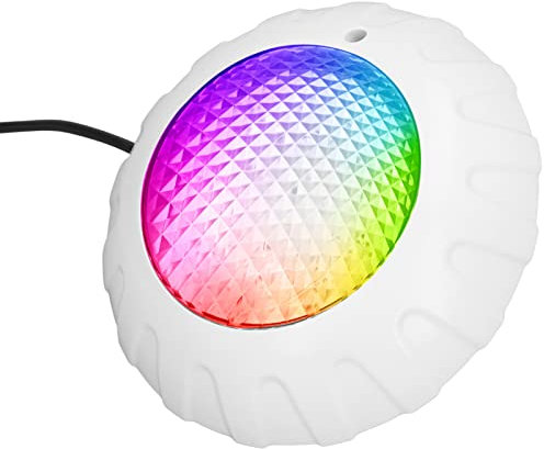 YWBL-WH Luz Subacuática para Piscina, Luces LED Sumergibles, DC12V/38W IP68 Luces de Piscina Completamente Impermeables con Control Remoto de Batería RGB, Jardines Acuáticos Y Estanques