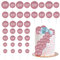 30Pcs Balls Cake Topper Glitter Foam Ball Cake Picks Faux Pearl Ball Shaped Cupcake Insert Cake Topper for Baby Shower Wedding Anniversary Kids Birthday Graduation Party Cake Decorations Pink