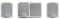 MC POWER Feuchtraum Schalter Steckdosen Set | 1x Kombi Schalter Steckdose horizontal + 2x Einszelsteckdose | Fix Heizkeller | IP54 Steckdose Lichtschalter mit Steckanschluss grau