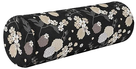 FRODOTGV Nackenrolle, Vintage-Stil, orientalisches Blumenmuster, lange Nackenrolle, dekorative runde Kissen für den Außenbereich, Zylinder, Nackenrolle
