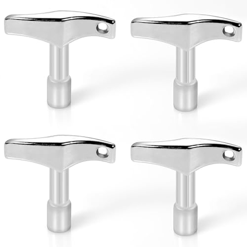 4pcs Drum Tuner Key, Drum Key Tool Drum Tuning Key Drill Bit Drum Key Tuner for Acoustic and Electronic Drums (Quadrilateral)