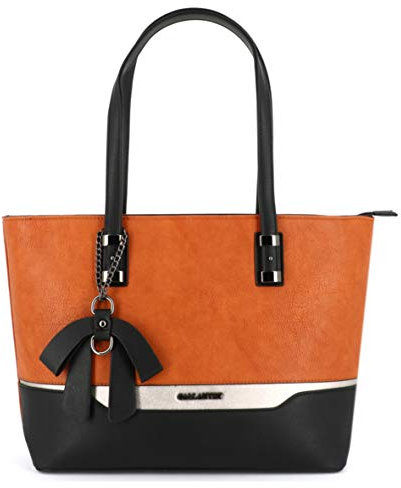 Gallantry - Grand Sac à Main Femme Elégant - Sac Cours Lycée Format A4 Taille XL - Cabas Shopping Ville Rayures Multicolore Porté Epaule - Fourre-Tout Poches Multiple - Mode Chic - Camel