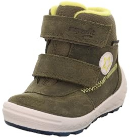 Superfit Jungen Groovy 2.0 Warm Gefütterte Gore-tex Schneestiefel, Grün Gelb 7000, 25 EU Weit