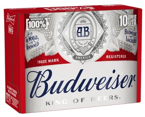 Budweiser Lager Beer, 10 x 300ml