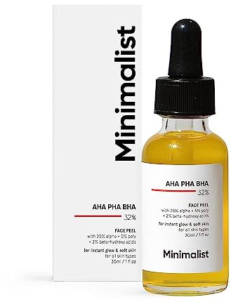 ECH Green Velly Minimlist 25% AHA + 2% BHA + 5% PHA Peeling Solution for Glowing Skin, Smooth Texture & Pore Cleansing |AHA BHA PHA Peel For Weekend Exfoliation| 30ml