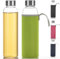 Dimono® Trinkflasche Glasflasche Wasserflasche mit Filter für Tee & Früchte; Flasche aus bruchsicheren Borosilikat-Glas; Hitzbeständig, BPA-Frei & Geruchs-& Geschmacksneutral: 600ml (Grün)