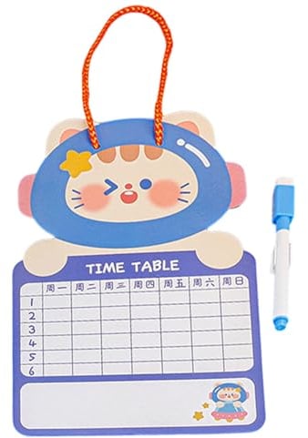 Generic Zeichenbrett, Zeichenschreibbrett - Löschbarer Schreib-Mal-Doodle-Block - Doppelseitiger Schreibblock mit Whiteboard-Stift, Vorschulspielzeug für Jungen und Mädchen