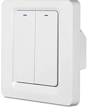 Homekit Smart Wall Switch Press Key funciona con Apple Homekit iOS Siri Voice Control Timing EU Standard 10A (2 Keys)