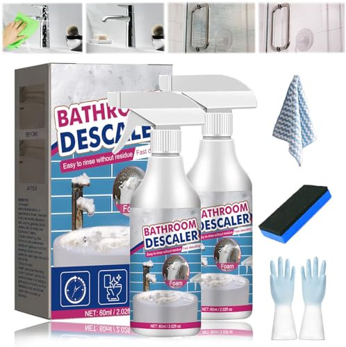Bathroom Descaler Spray, Bubble Cleaner Schaumreiniger, Stubborn Stains Cleaner, Multipurpose Bathroom Foam Cleaner, Bathroom Foaming Cleaner (2)