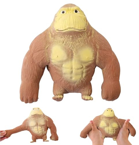 Gorilla Stressabbau Spielzeug, Stretch-Latex-Affen Spielzeug, Latex Monkey Gorilla Toys, Monkey Toy, Gorilla Elastisches Spielzeug, Anti Angst Reizbarkeits Quetsch Spielzeug