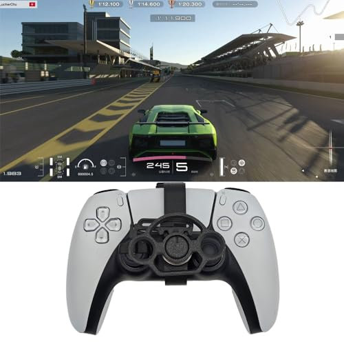 Mini 3D Printing Steering Wheel for PS5 Slim Game Controller Auxiliary Replacement Accessory