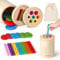 Vanplay Montessori Spielzeug ab 2 3 Jahr Sortierspiel Holzspielzeug Baby Spielzeug ab 2 Jahre Motorikspielzeug Geschenk 2 3 Jahr Junge Mädchen