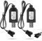 2Pcs 7.4V USB Chargeur Câble RC avec Connecteur SM-4P Plug, Câble de Chargeur USB RC Universel pour 2S 7.4V LiPo Batterie, Compatible avec Voitures/Citernes/Camions/Trains/Drone Jouets